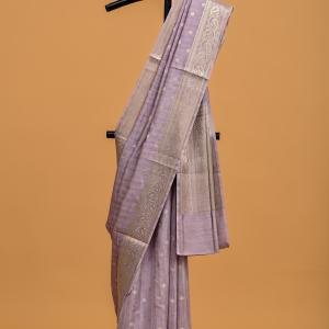 Lavanya – Lavender Spun Silk Banarasi Saree